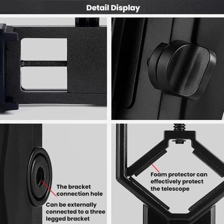 Astronomical Telescope Assisted Photo Clip Accessories Mobile Phone Clip Holder