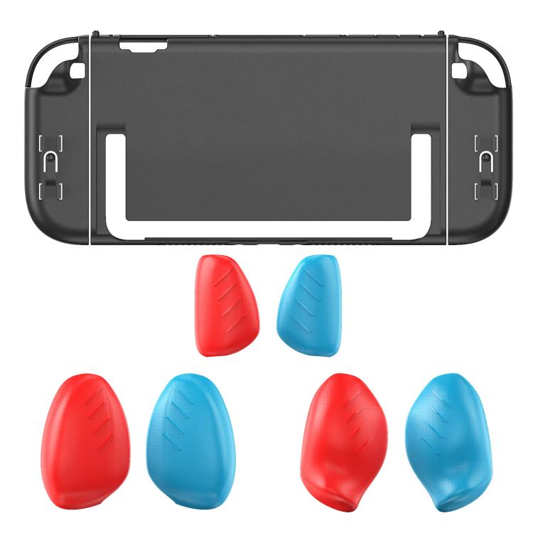 For Nintendo Switch 2 Split Design Crystal PC Protective Case with 3 Sizes Ergonomic Grips
