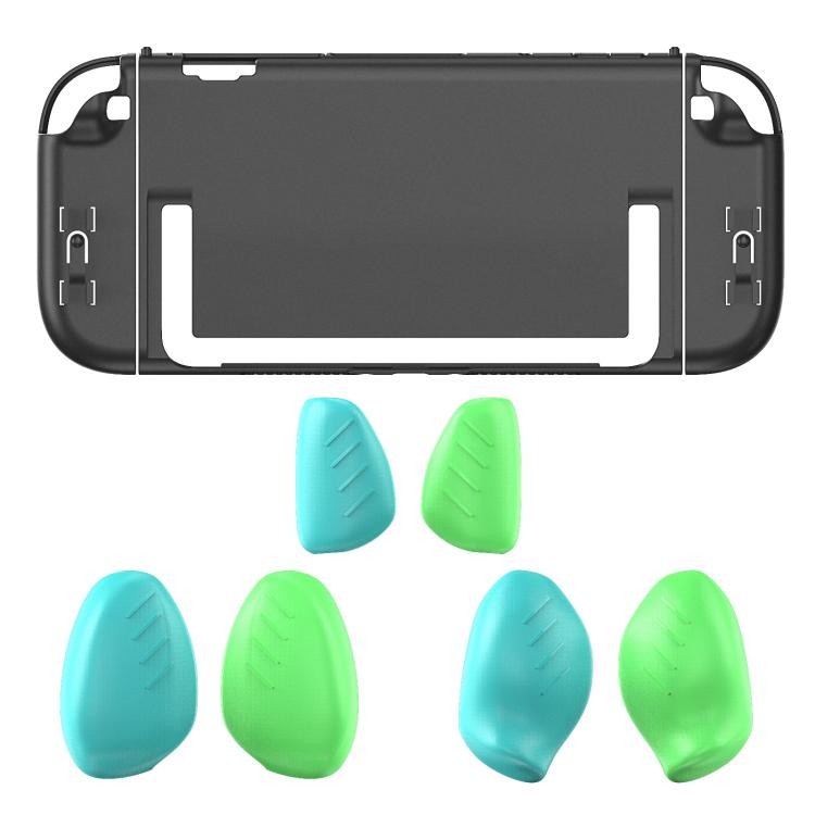 For Nintendo Switch 2 Split Design Crystal PC Protective Case with 3 Sizes Ergonomic Grips