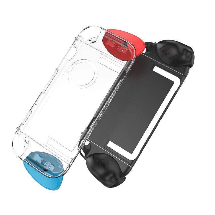 For Nintendo Switch 2 Split Design Crystal PC Protective Case with 3 Sizes Ergonomic Grips