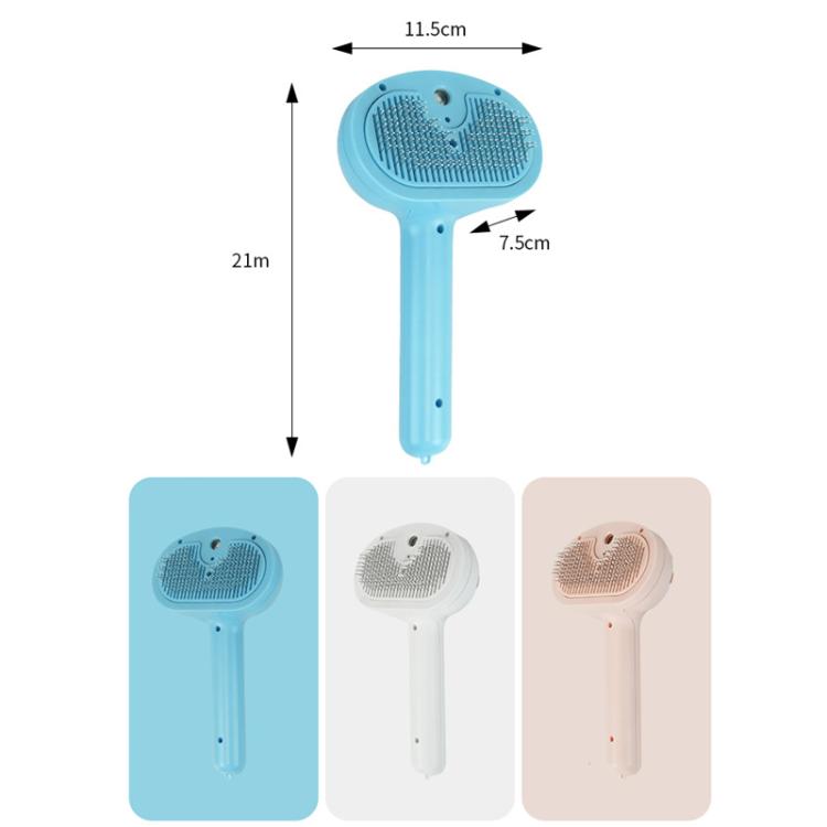 Pet Blue Light Antibacterial Spray Massage Knot Comb