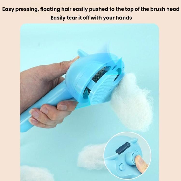 Pet Blue Light Antibacterial Spray Massage Knot Comb