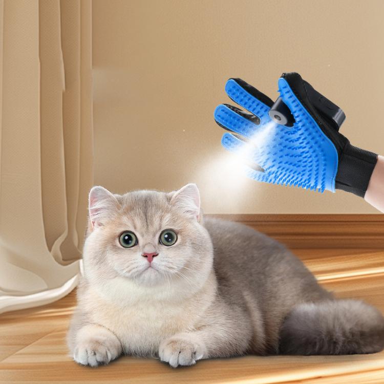 Pet Bath Cleaning Cat Gloves With Spray Bottle