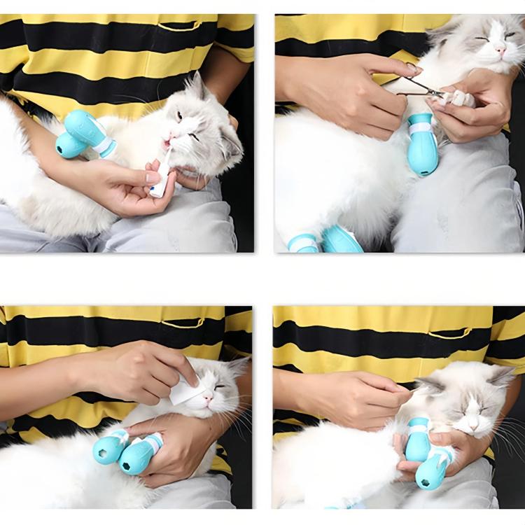 Cat Space Hood Anti-Bite Mouth Cover + Second-Generation Foot Cover