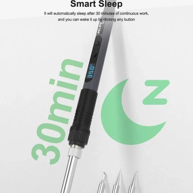 90W High Power Internal Heating Smart Digital Display Soldering Iron, US Plug