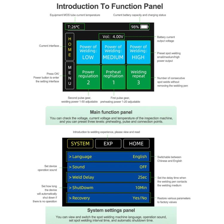 High Power Battery Spot Welder Mobile Phone Repair Battery Spot Welder