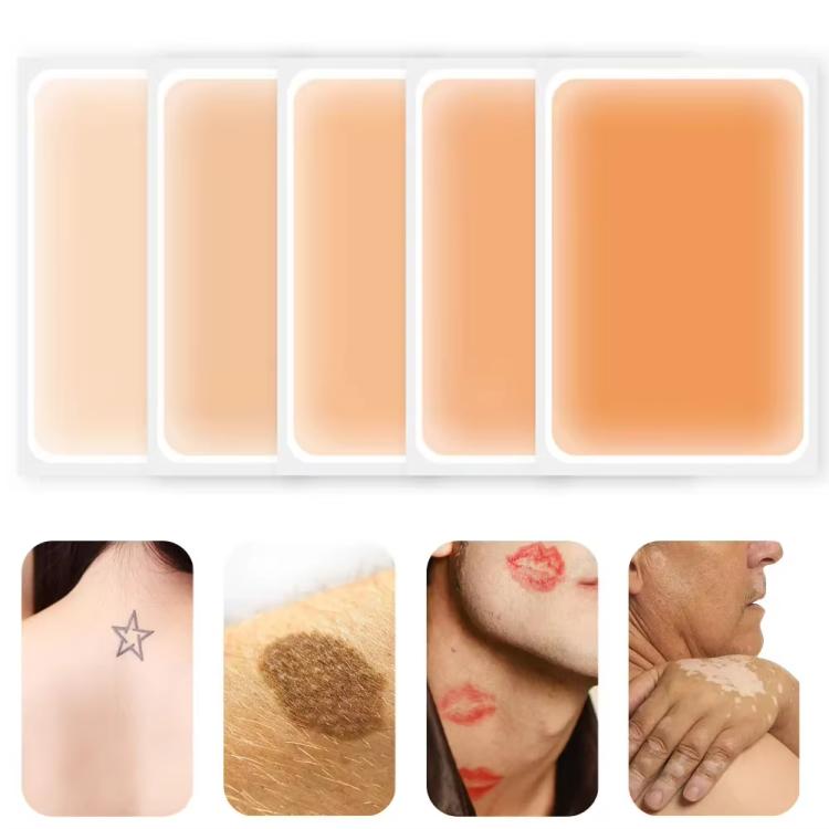 6pcs /Pack Ultra-Thin Water-resistant Tattoo Cover Stickers Scar & Birthmark Concealer Patches