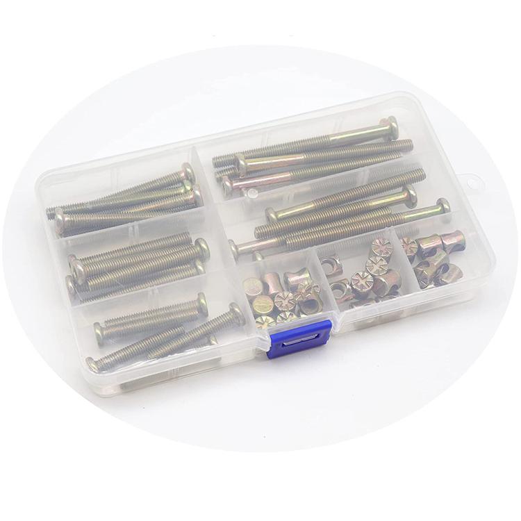 50pcs /Set M6 Colored Zinc Round Head Hexagon Socket Screw Set