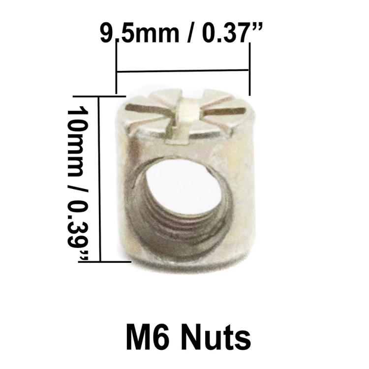 50pcs /Set M6 Colored Zinc Round Head Hexagon Socket Screw Set