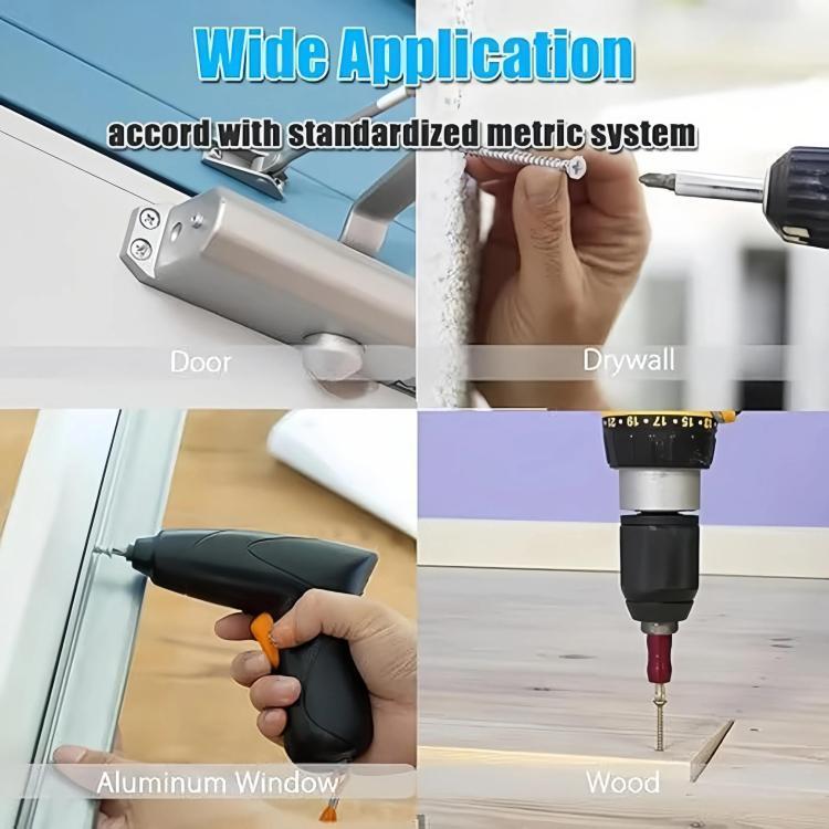 800pcs /Set Metric M2 Carbon Steel Phillips Self-Drilling Screw Kit