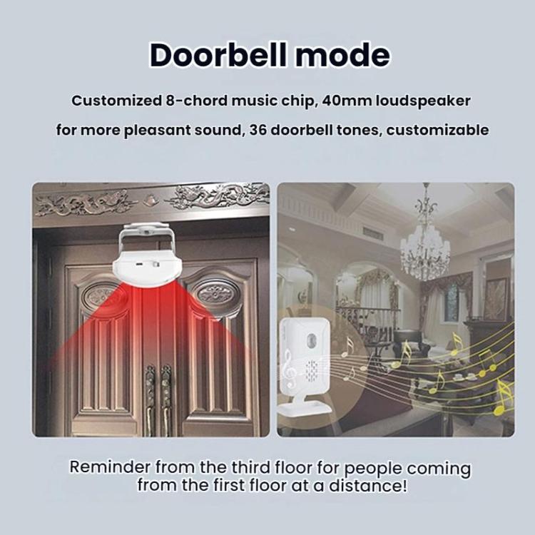 Wireless Infrared Sensor Split Supermarket Welcome Doorbell