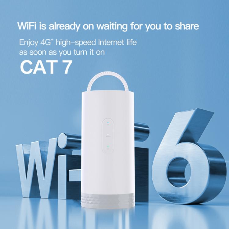 CAF902 4G CPE CAT7 SIM Card Router Colorful Camping Light Outdoor LTE Portable WiFi Hotspot, EU Plug