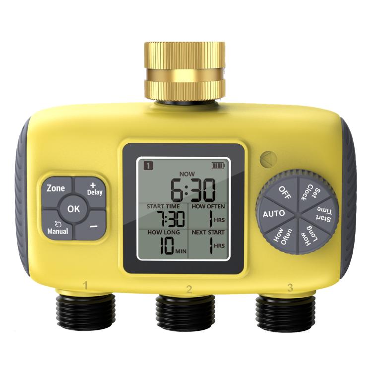 Outdoor Smart Automatic Watering Controller With Three-Way Irrigation Timer