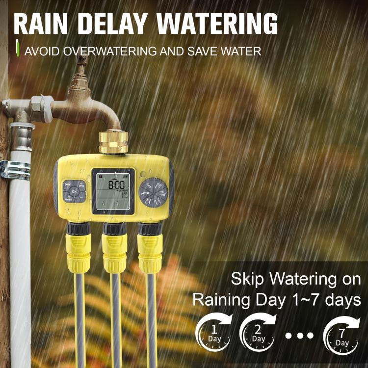 Outdoor Smart Automatic Watering Controller With Three-Way Irrigation Timer