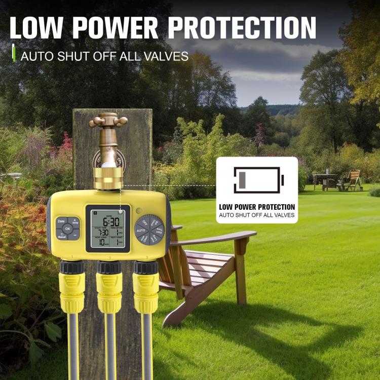 Outdoor Smart Automatic Watering Controller With Three-Way Irrigation Timer