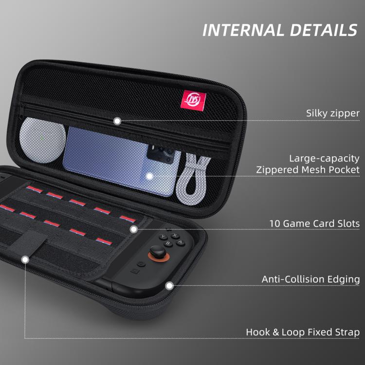 For Nintendo Switch 2 JYS Accessory Bundle Kit with Carrying Case, Charging Dock, Protective Shell, Desktop Stand, Steering Wheel, Grip, etc