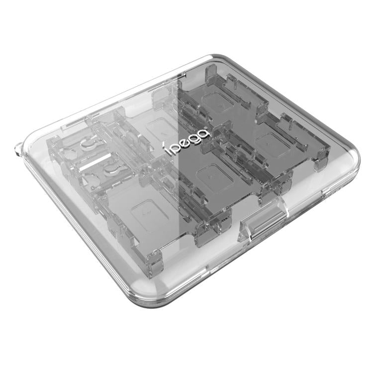 ipega Crystal Game Card Case For Nintendo Switch 2/Switch with 12 Game Card Slots Secure Locking Design