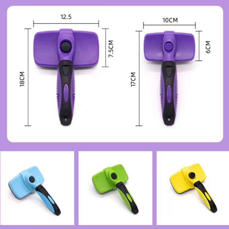 Pet Deshedding Brush for Cats & Dogs 1-Click Release Hair Remover Tool Grooming Brush