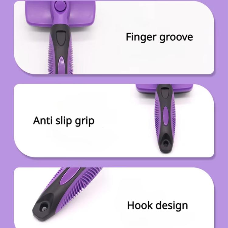 Pet Deshedding Brush for Cats & Dogs 1-Click Release Hair Remover Tool Grooming Brush