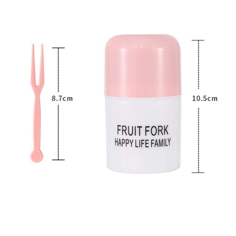 50pcs /Pack Plastic Dessert Forks Set 2-Prong Fruit & Cake Forks For Party, Snacks, Smoothie Bowls