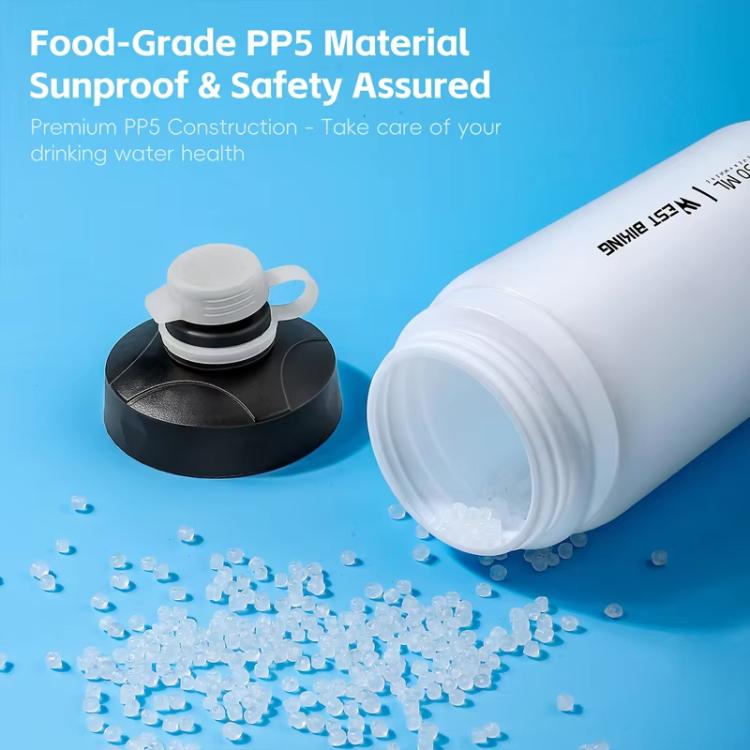 WEST BIKING 720ml Bike Water Bottle for Cycling Leak-Proof Squeeze Design Portable Sports Hydration Bottle
