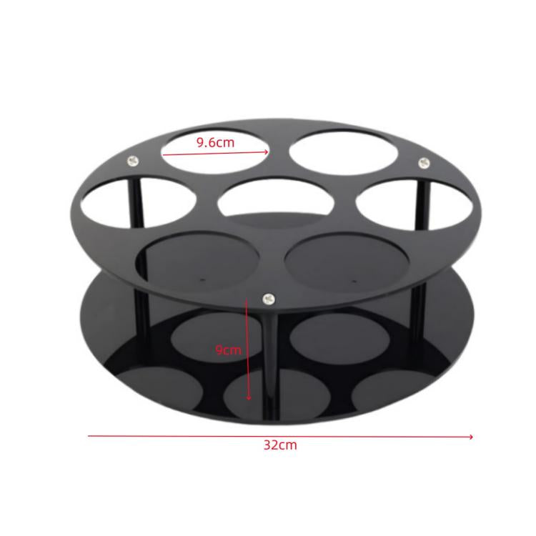 Coffee Syrup Kitchen Acrylic Countertop Round Bottle Holder