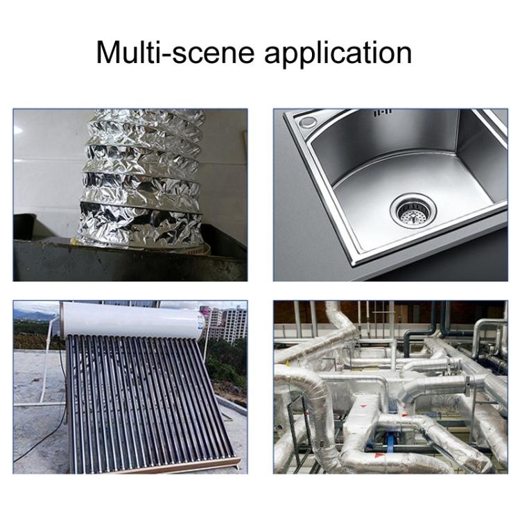 Fiberglass Aluminum Foil Tape High Temperature Resistant for HVAC Duct, Pipe Repair, Leak Sealing