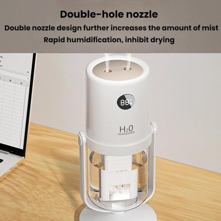 WT35 Antibacterial Dual Spray Humidifier Detachable Stand Desktop Silent Hydrating Atomizer