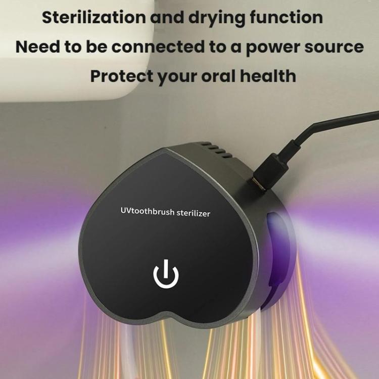 Portable USB Rechargeable Toothbrush Sterilizer with UV Sterilization