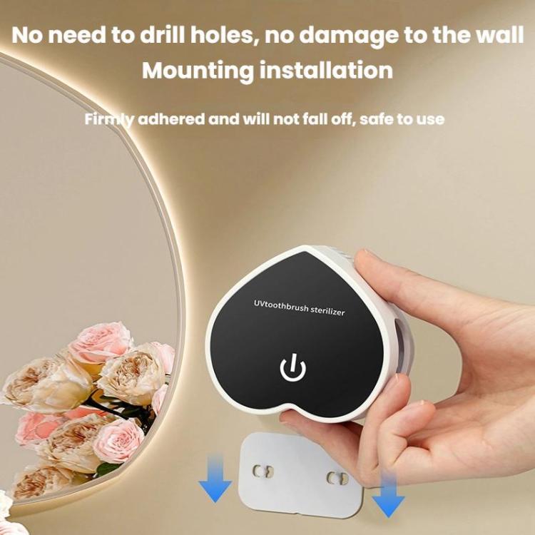 Portable USB Rechargeable Toothbrush Sterilizer with UV Sterilization