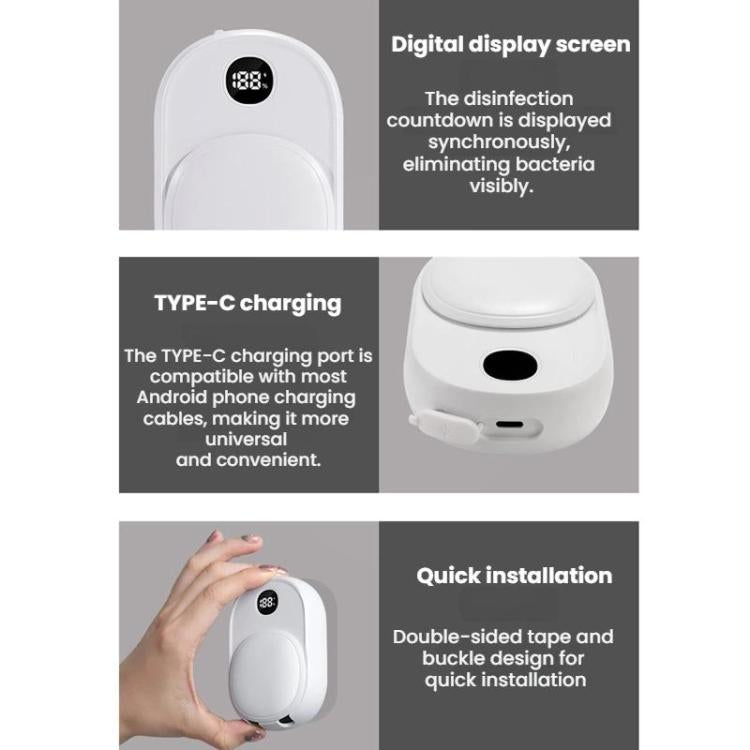 Wall-Mounted Smart UV Sterilizer And Air-Drying Toothbrush Sterilizer
