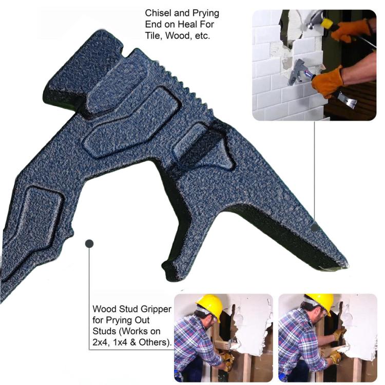 Home Outdoor Multi-Function Hammer Nail Puller Pry Bar Firefighting Demolition Tool