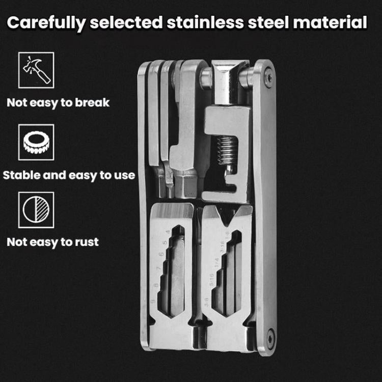 Bicycle 15 In 1 Repair Tool Chain Wrench