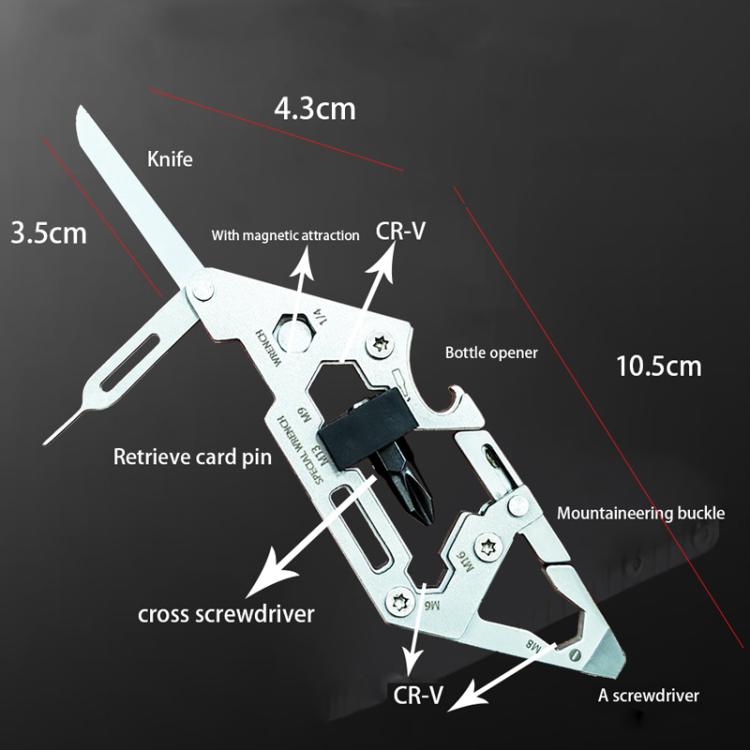 7 In 1 Smartphone SIM Card Eject Tool With Keyring Multifunctional Mini Portable Tool