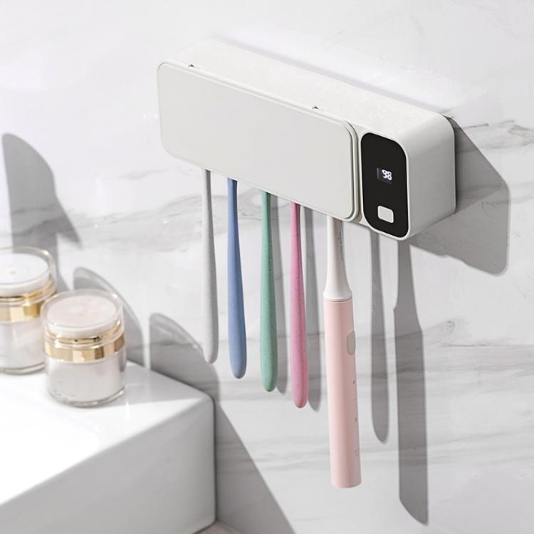 Smart UV Disinfection Toothbrush Holder With Punch-Free Installation