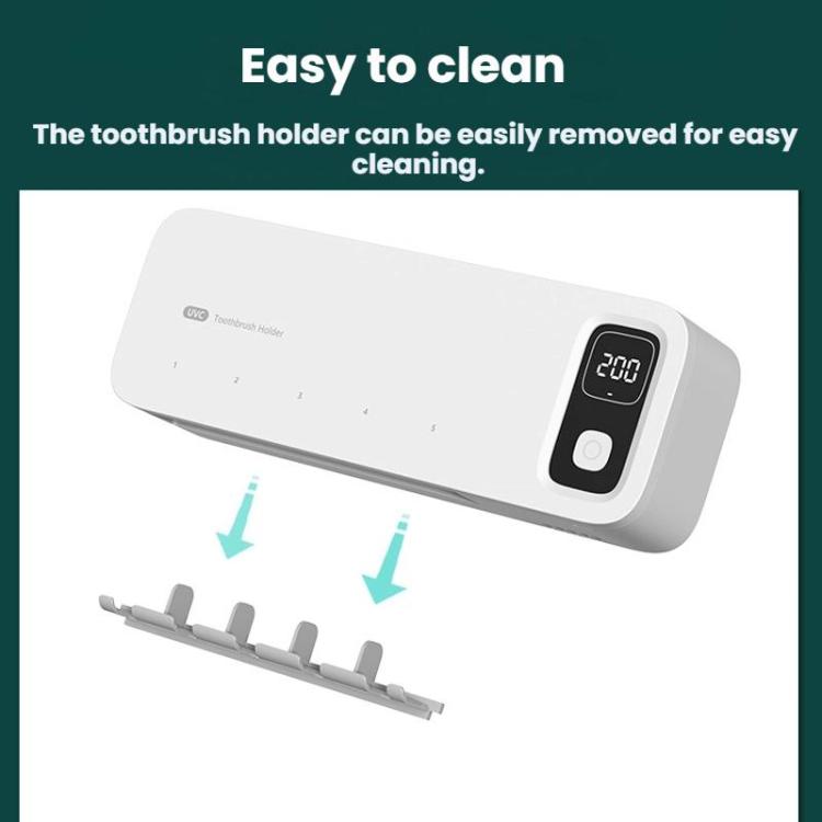 Automatic Drying Electric Toothbrush UV Sanitizer Bathroom Storage Rack
