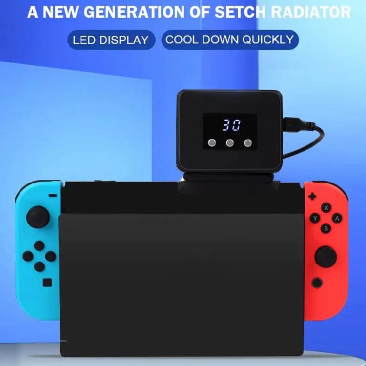 For Nintendo Switch 2 / Switch Console Exhaust Radiator With Temperature Display data