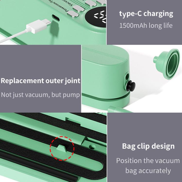 Wireless Automatic Vacuum Sealer Machine Portable Food Preservation Plastic Sealing Vacuum Machine