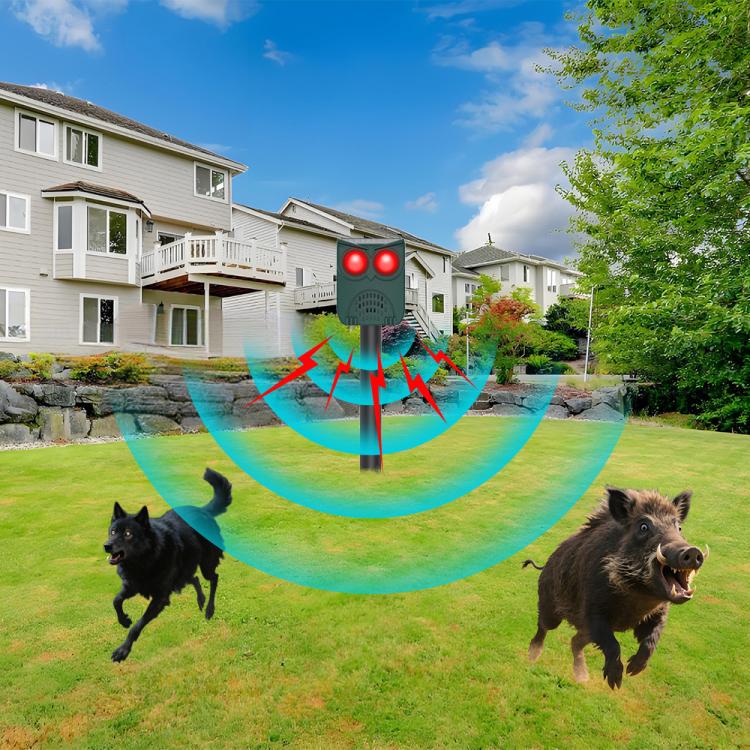 N912B Ultrasonic Solar Power Ground-inserted Animal Repeller