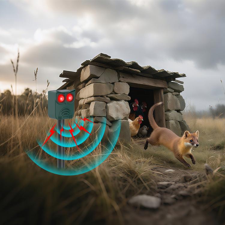 N912B Ultrasonic Solar Power Ground-inserted Animal Repeller