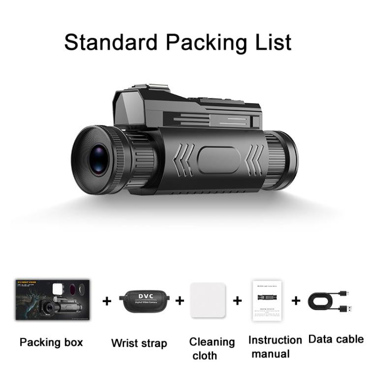 4K HD WiFi Night Vision Monocular 28X Zoom 64MP Infrared Hunting Telescope With No-Glow Recording & Animal Call Simulator