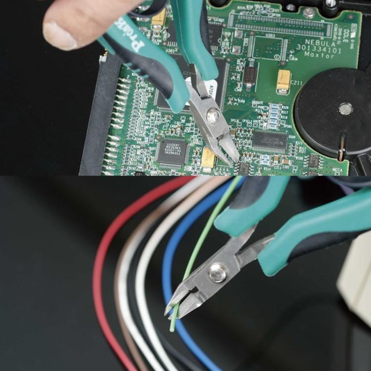 ProsKit PM-396 Stainless Steel Diagonal Pliers Precision Electronic Side Cutting Pliers