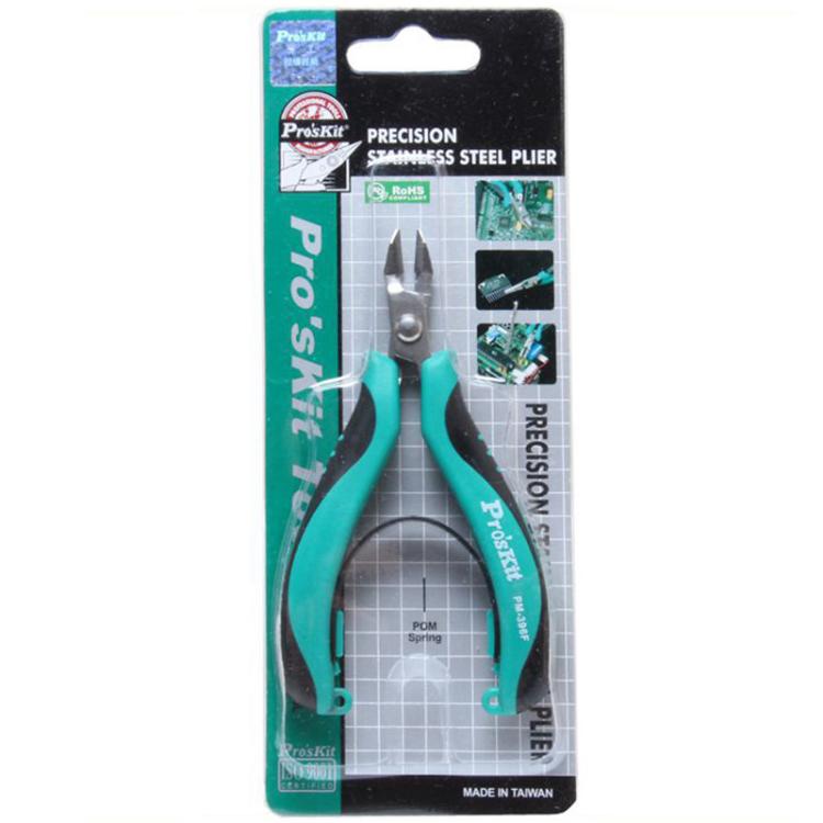 ProsKit PM-396 Stainless Steel Diagonal Pliers Precision Electronic Side Cutting Pliers