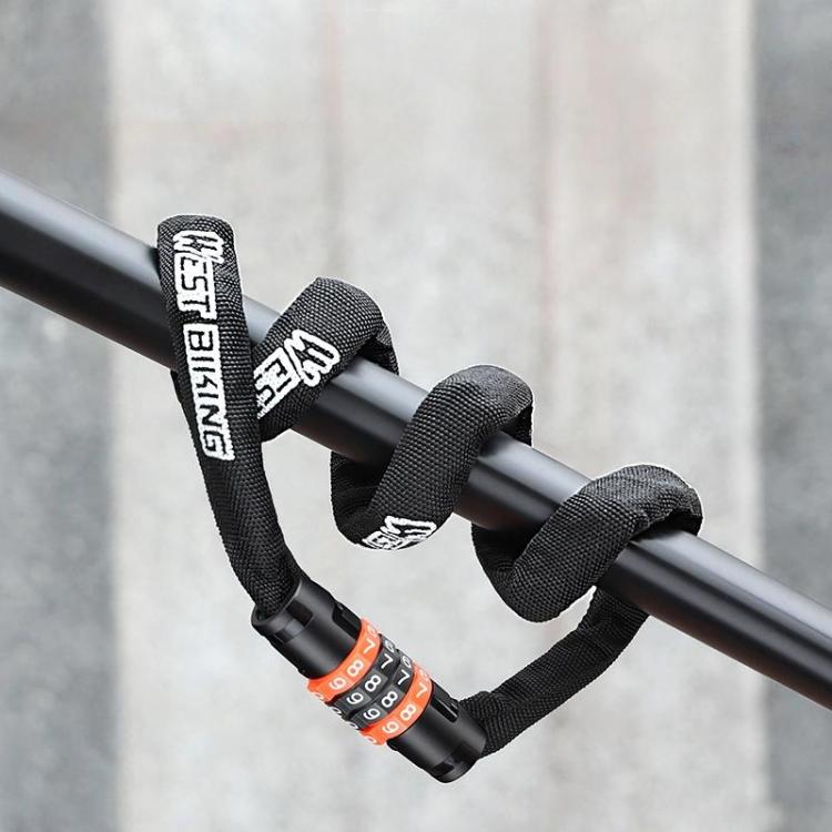 WEST BIKING 38-inch Bike Chain Lock 4-Digit Combination Security Lock for Bicycles, E-Bikes, Scooters
