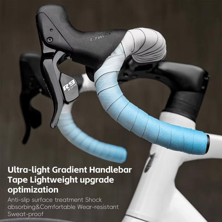 WEST BIKING Road Bike Handlebar Tape Ultra-Lightweight PU Gradient Cycling Bar Wrap Non-Slip Sweatproof Grip