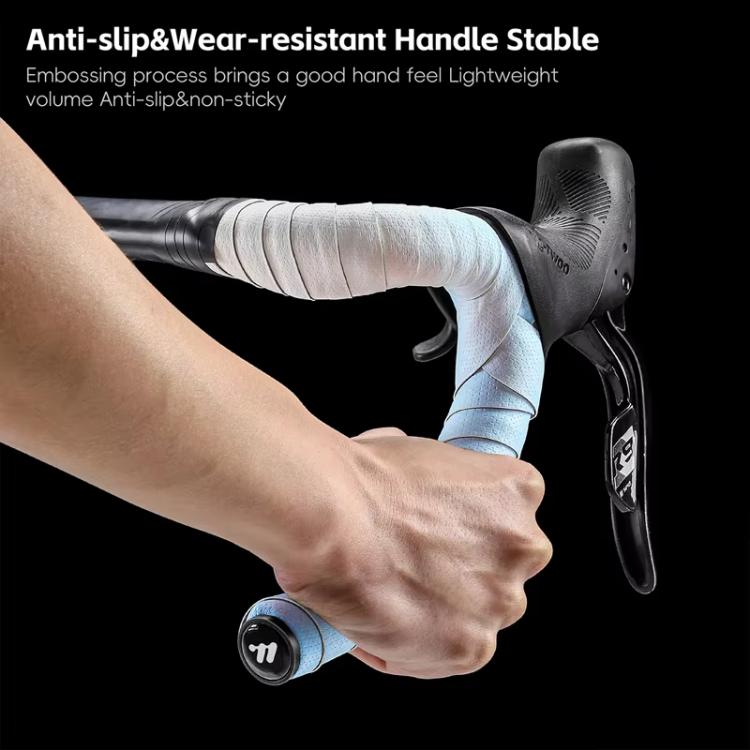 WEST BIKING Road Bike Handlebar Tape Ultra-Lightweight PU Gradient Cycling Bar Wrap Non-Slip Sweatproof Grip