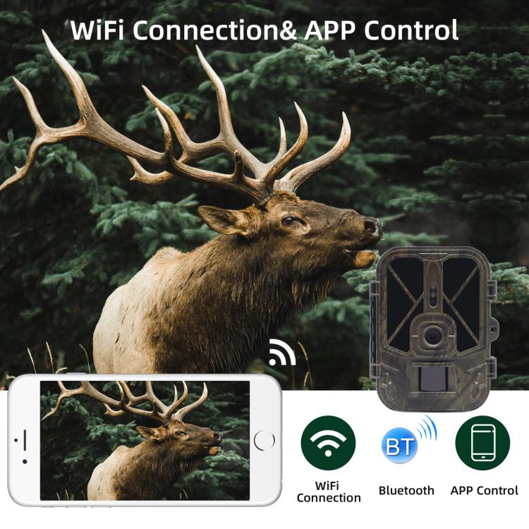 4K 120MP Infrared Hunting Camera Support APP Remote Mobile Viewing Photos / Videos