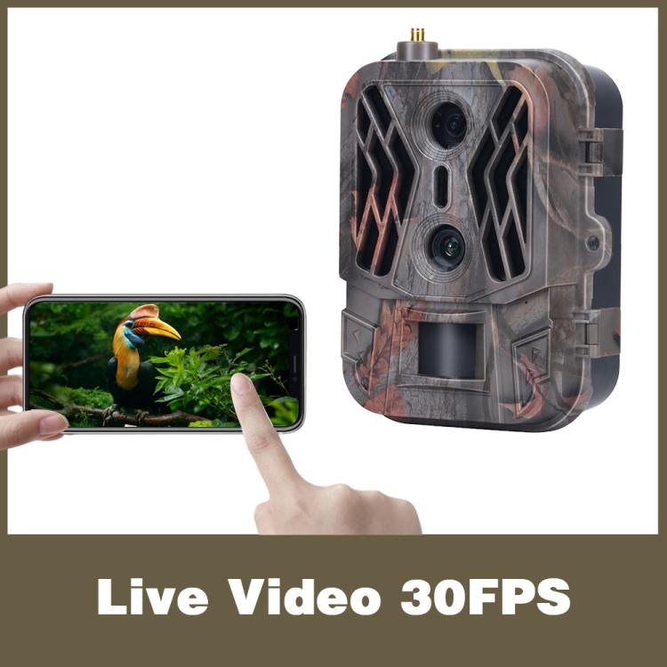 Dual Lens 4K 4G Outdoor Tracking Camera With Remote Mobile Control For Real-Time Photo Viewing