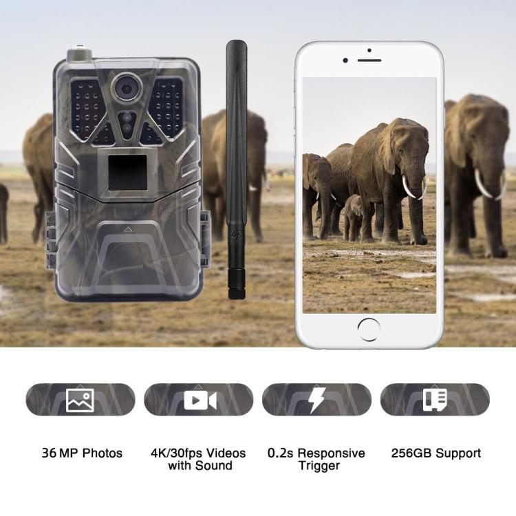 4K 4G Hunting Camera With APP Supports FTP / Email / LIVE VIDEO