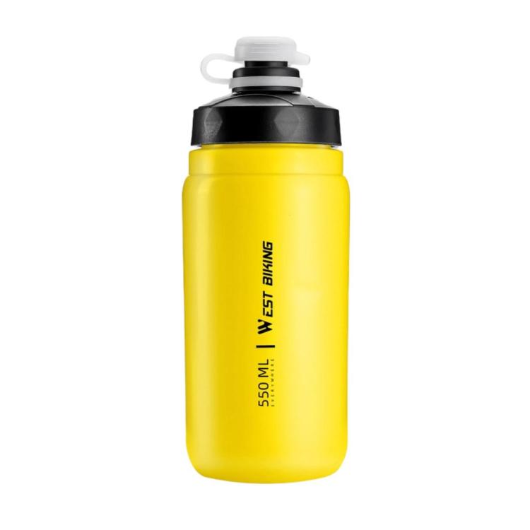 WEST BIKING 550ml Bike Water Bottle for Cycling Leak-Proof Squeeze Design Portable Sports Hydration Bottle